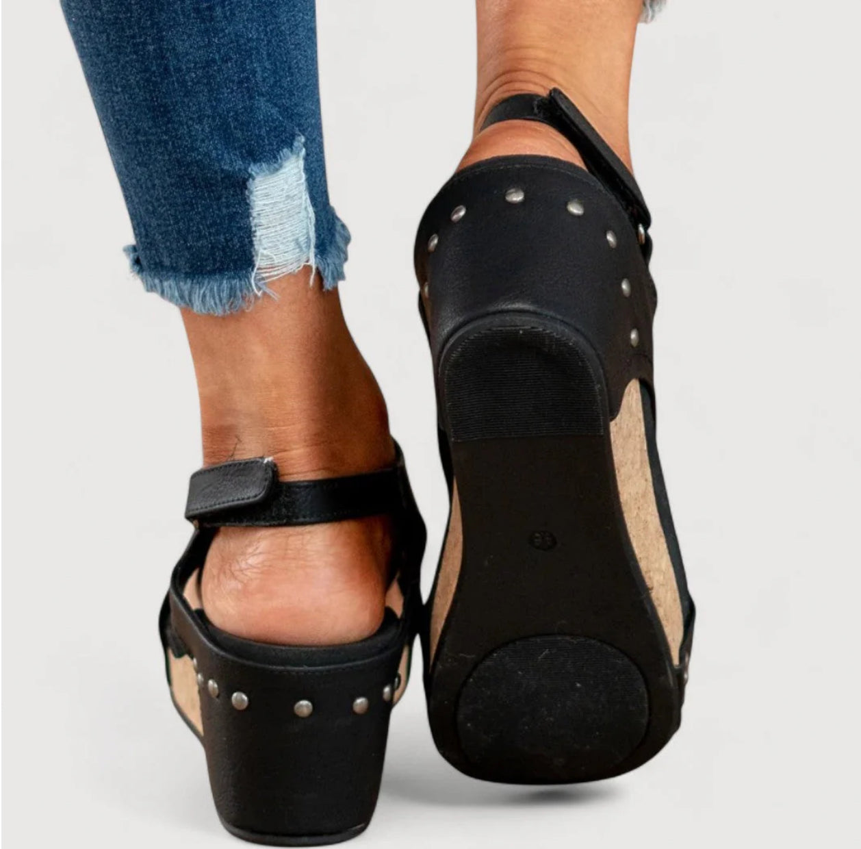 ANNE | SANDALIAS DE CUÑA CON PLATAFORMA
