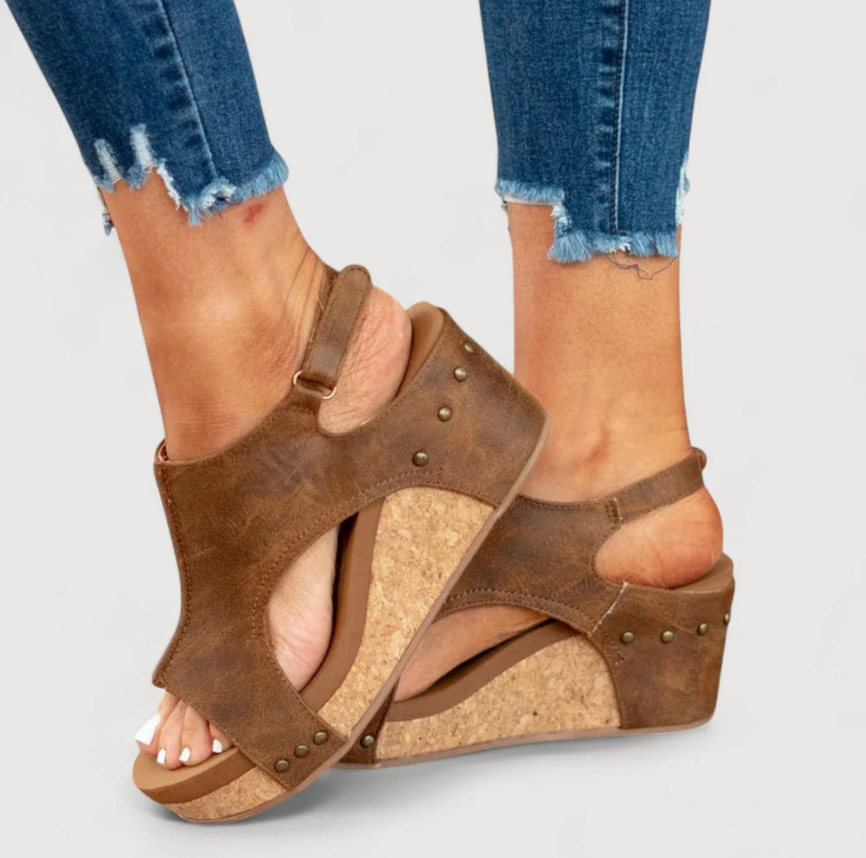 ANNE | SANDALIAS DE CUÑA CON PLATAFORMA