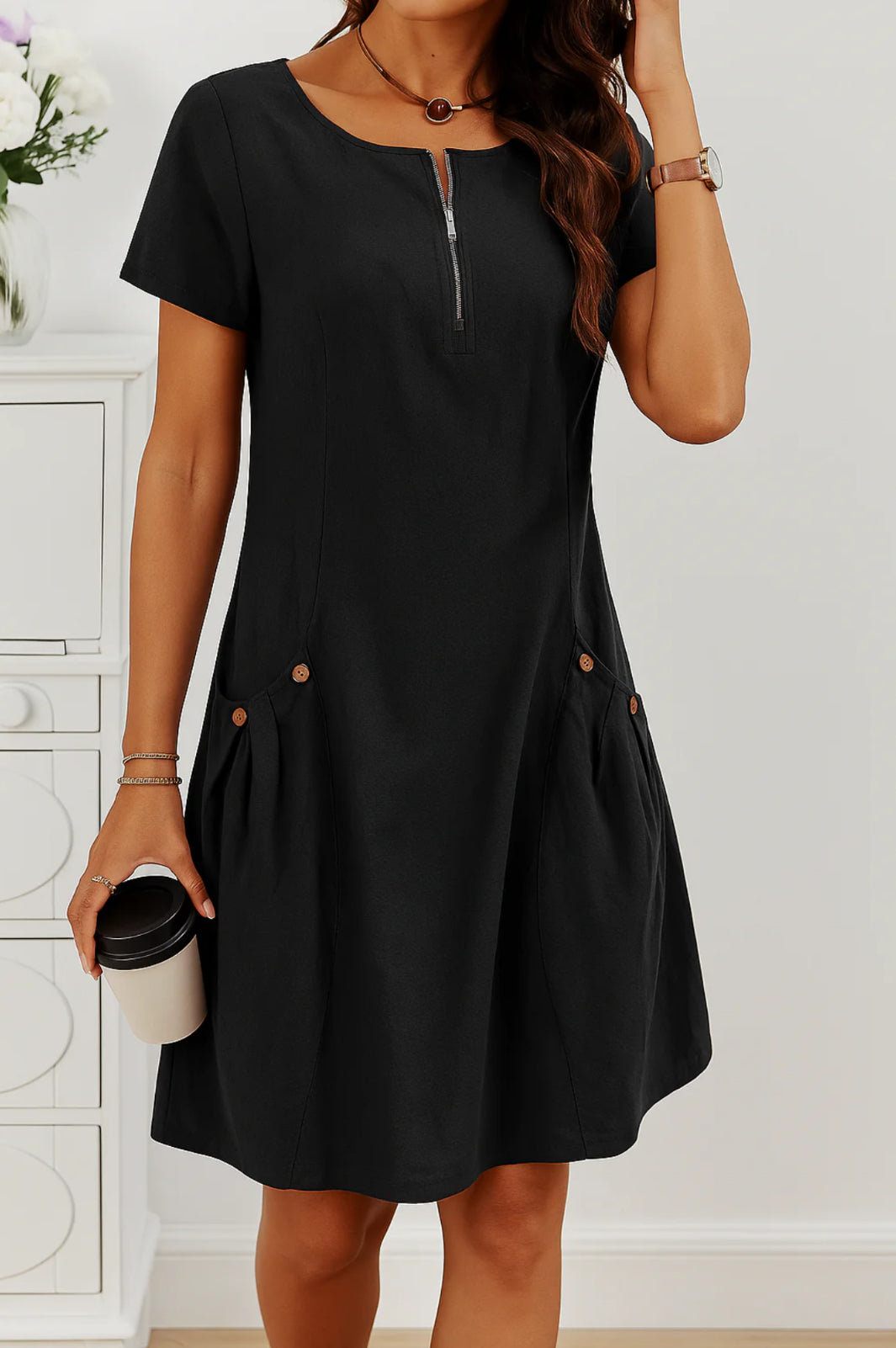 RUMI | ELEGANT DRESS WITH POCKETS