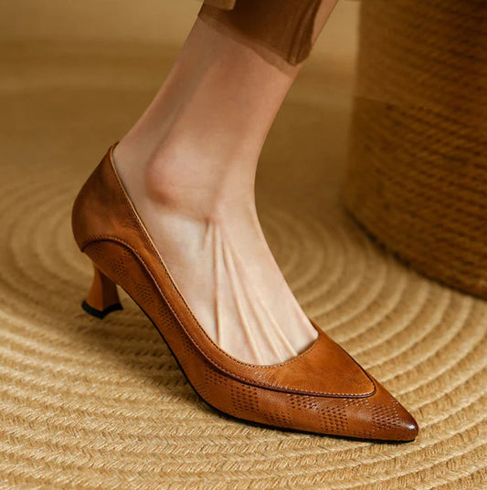 Margaret | Patterned Pumps