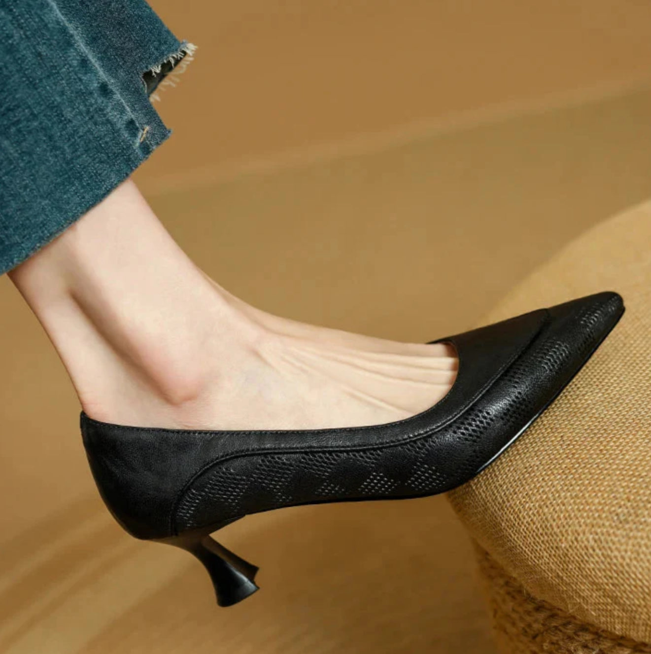 Margaret | Patterned Pumps