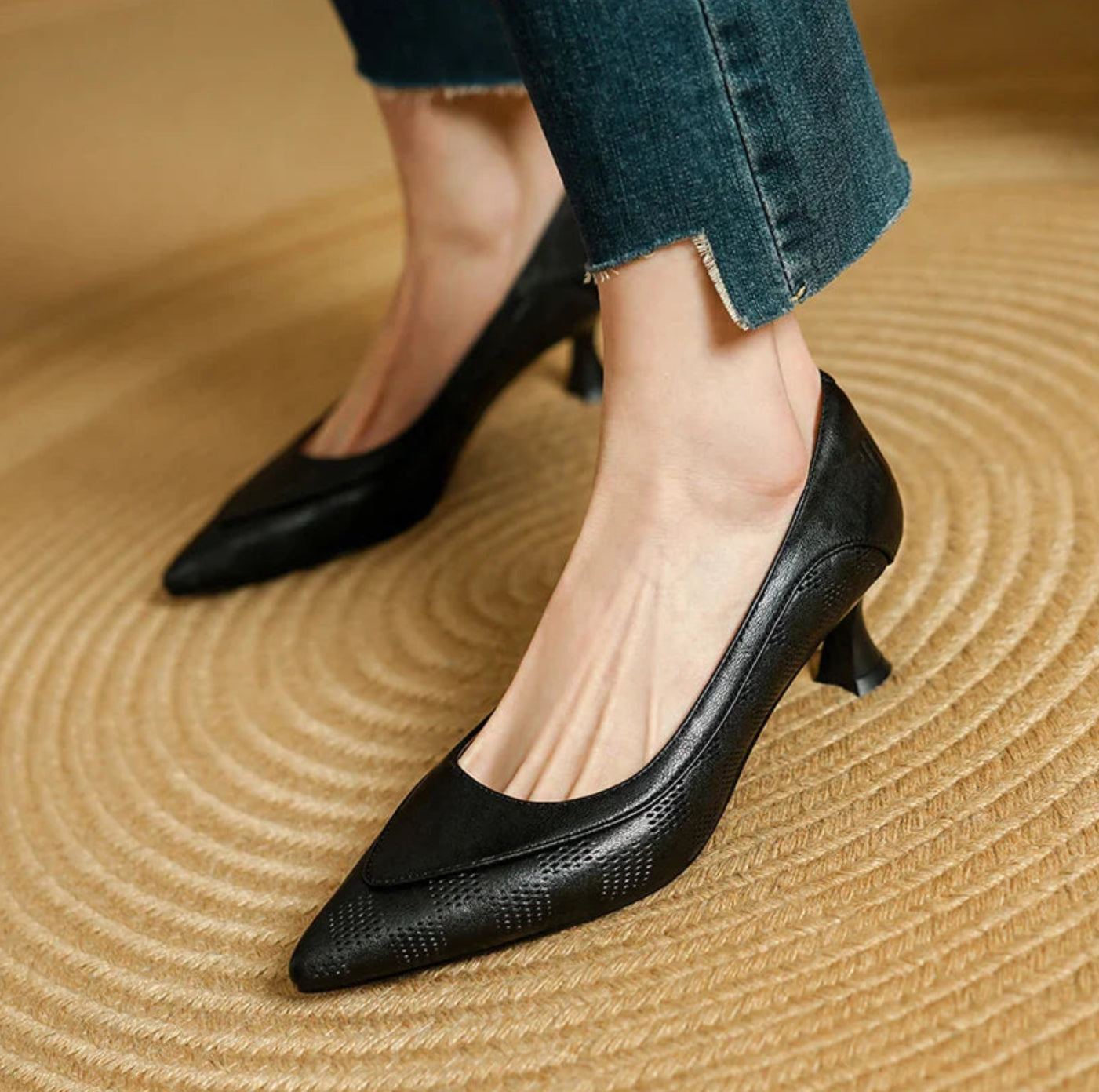 Margaret | Patterned Pumps