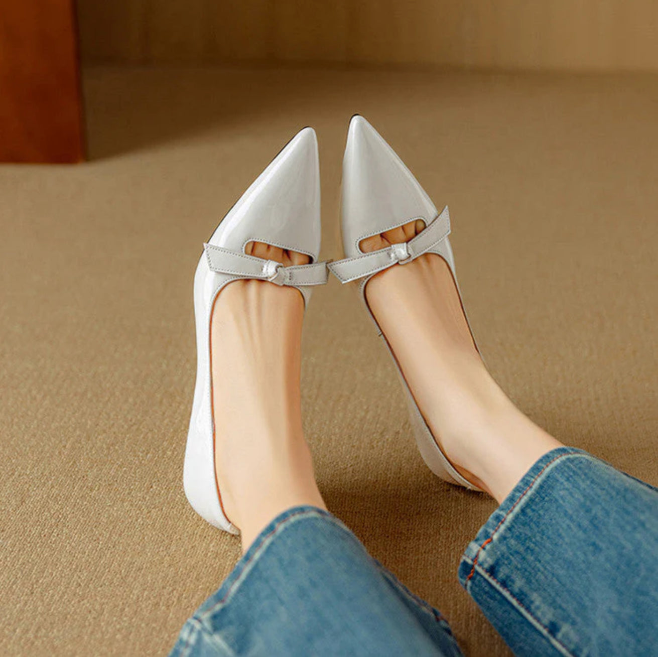 Elaine | Bow Detail Patent Pumps