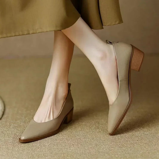 Helen | Classic Block Heel Pumps