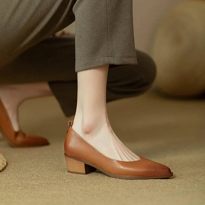 Helen | Classic Block Heel Pumps