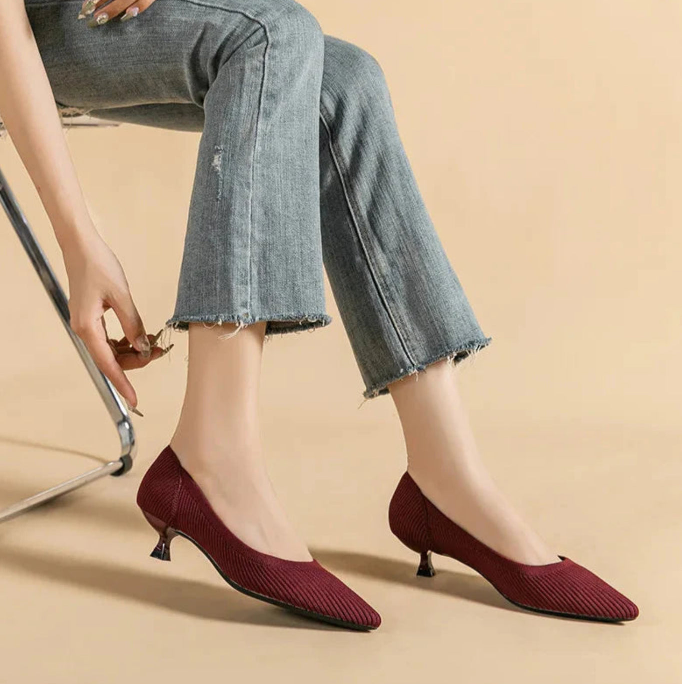 Carolyn | Knit Comfort Pumps