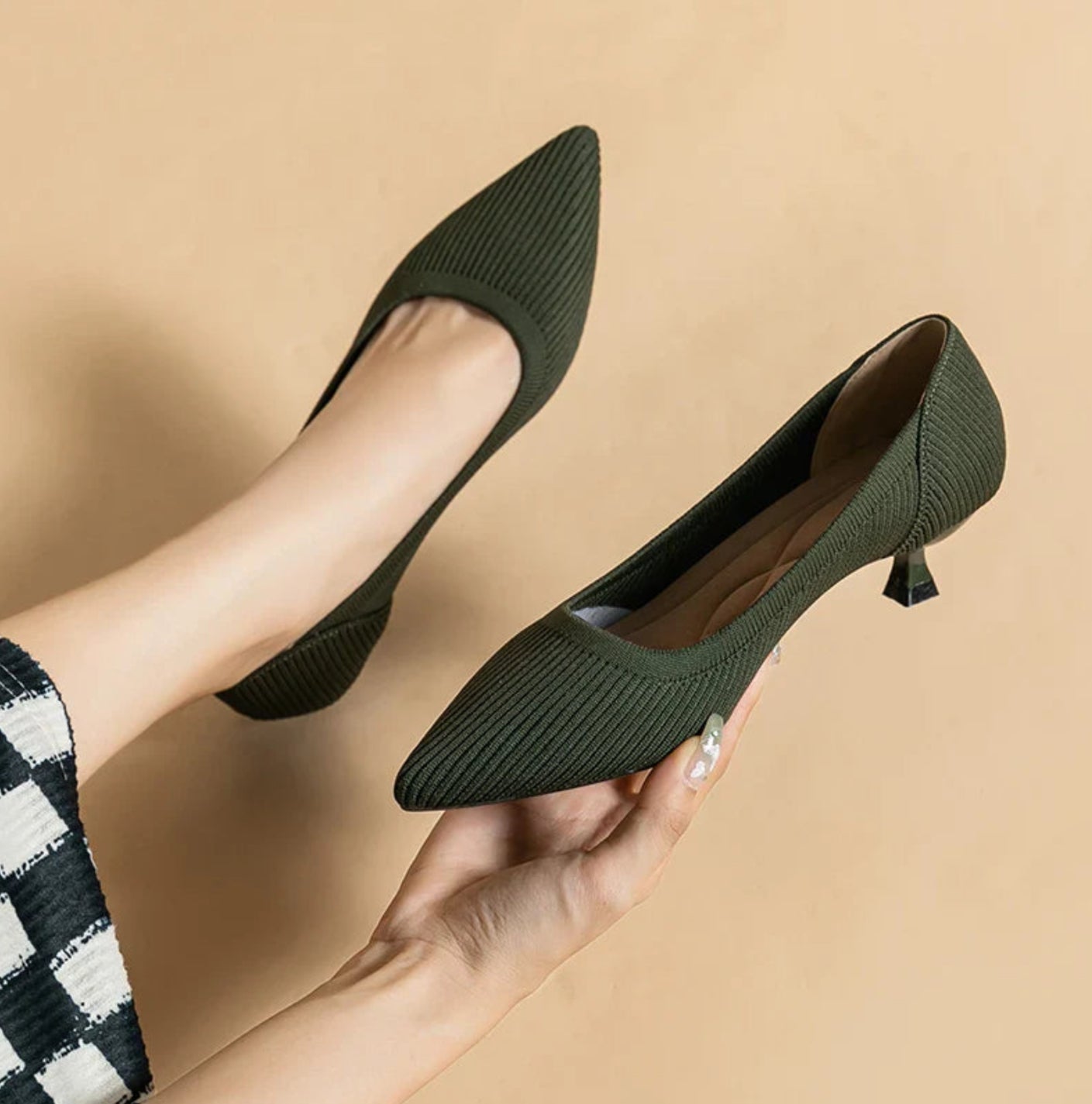 Carolyn | Knit Comfort Pumps