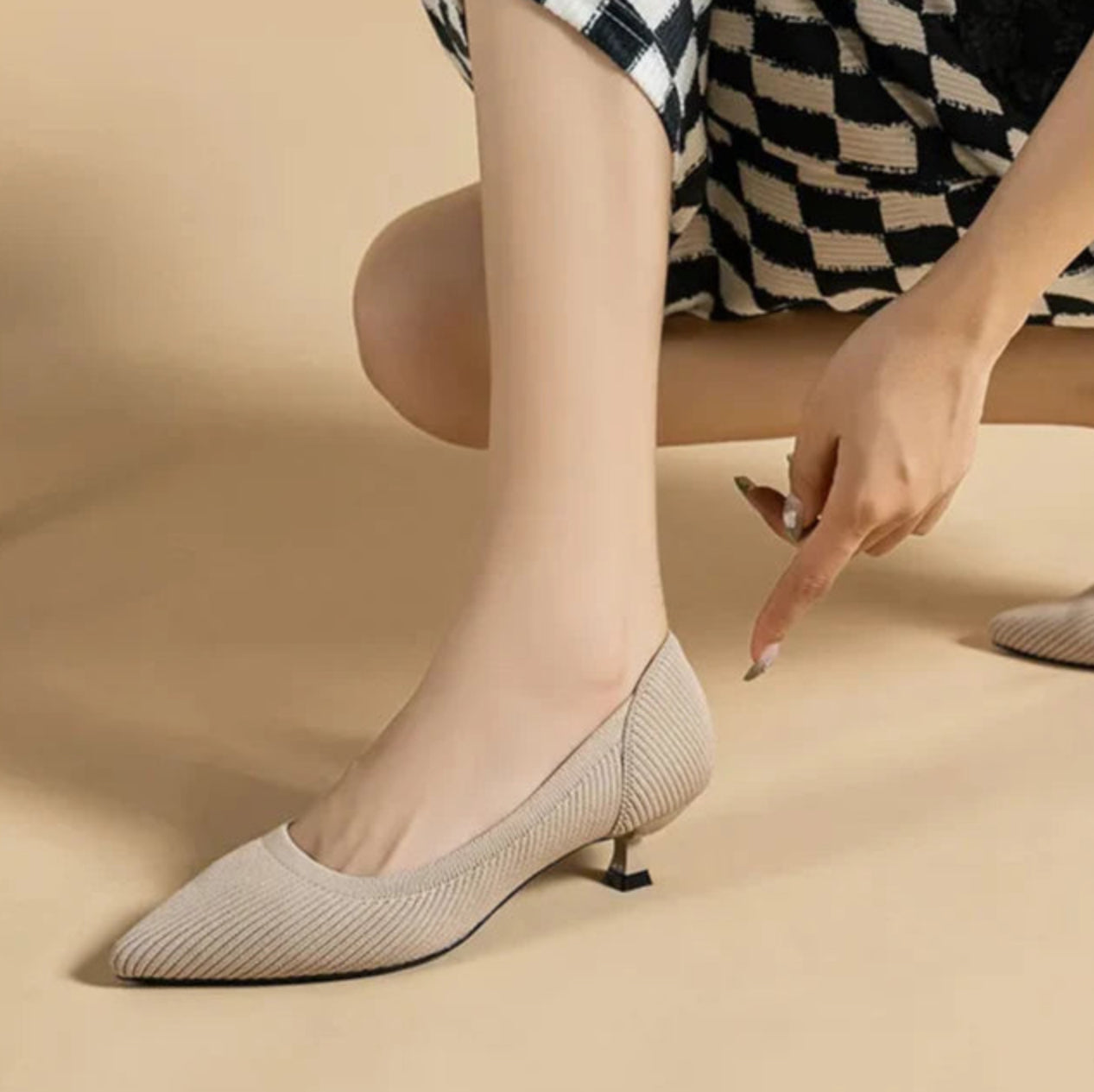 Carolyn | Knit Comfort Pumps