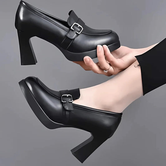 Claudia | Buckle Platform Pumps