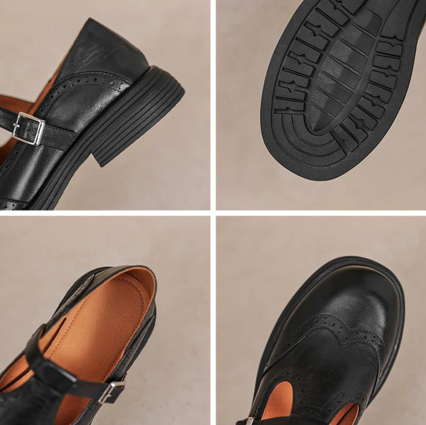 VeldaClássique – Elegant Leather Mary Janes