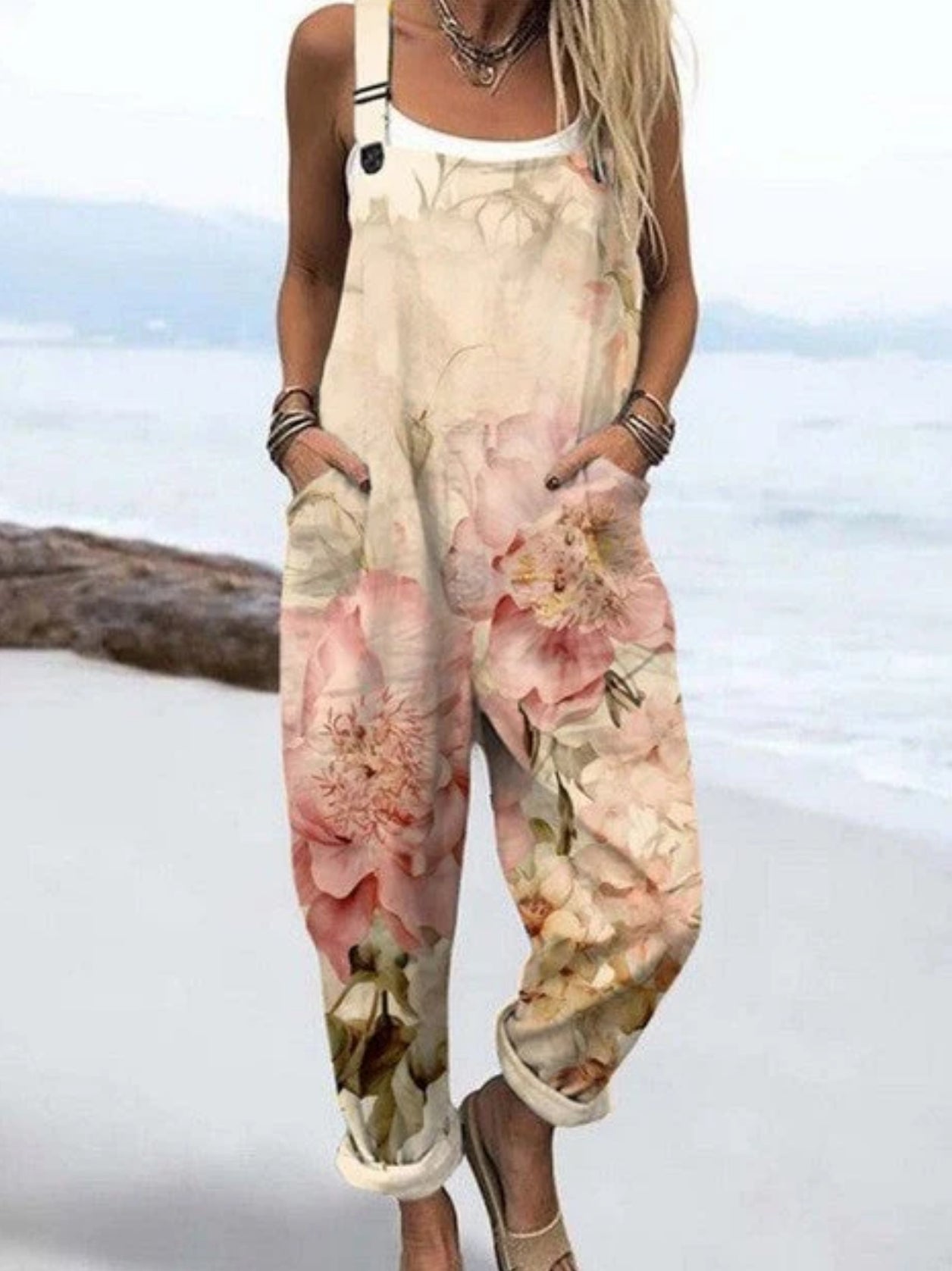 CINTRA | STYLISH VINTAGE FLORAL JUMPSUIT