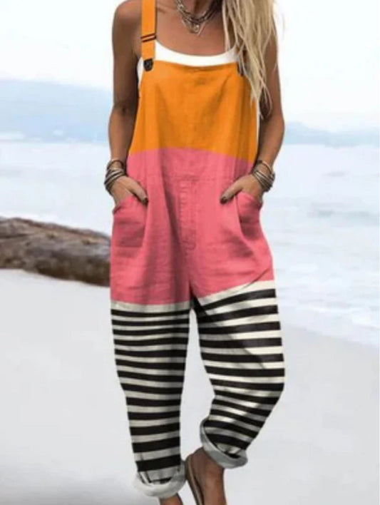 HEIDI | STYLISH ABSTRACT GEOMETRIC PATTERN JUMPSUIT