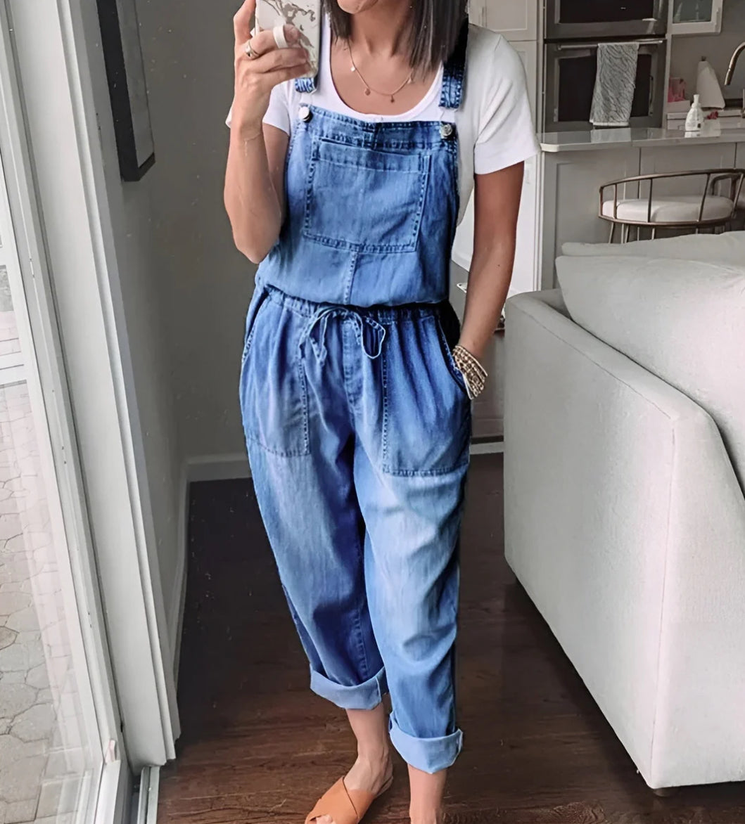 NATASHA | COMFORTABLE DENIM INSPIRED JUMPSUIT