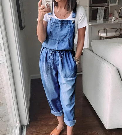 NATASHA | COMFORTABLE DENIM INSPIRED JUMPSUIT