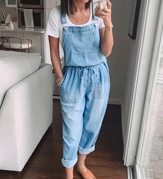 NATASHA | COMFORTABLE DENIM INSPIRED JUMPSUIT