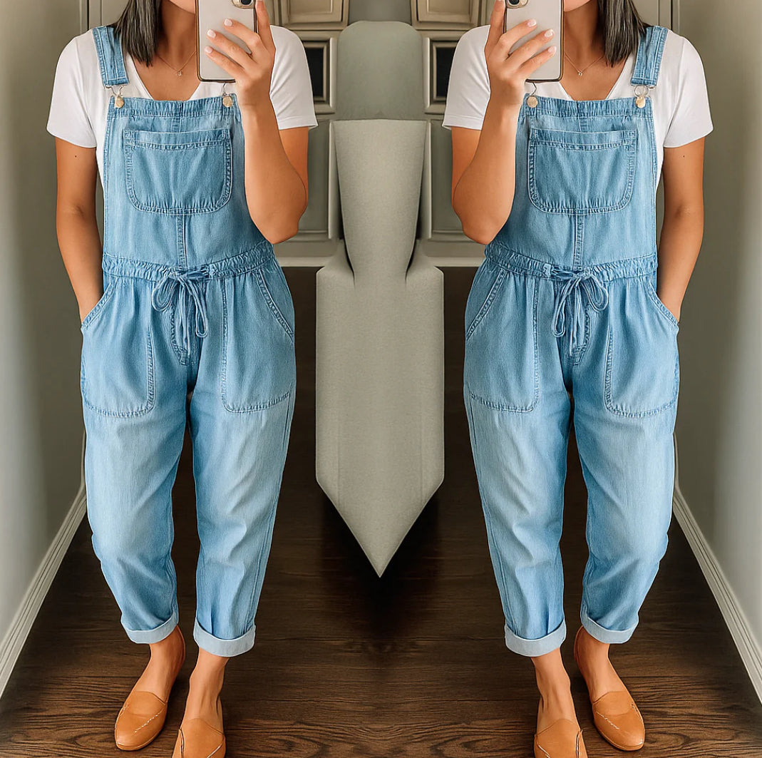 NATASHA | COMFORTABLE DENIM INSPIRED JUMPSUIT