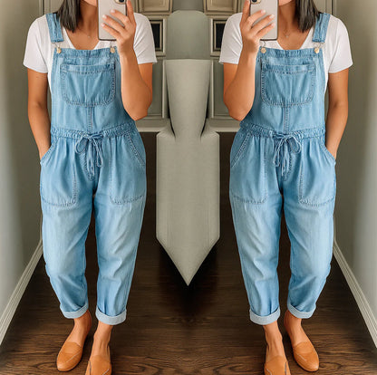 NATASHA | COMFORTABLE DENIM INSPIRED JUMPSUIT