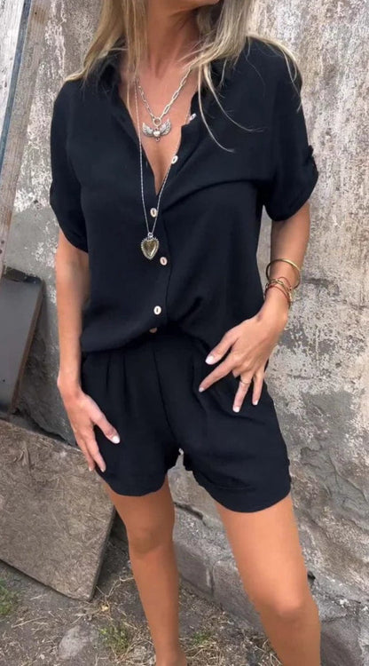 SADIE - LIGHT LINEN SHORT 2 PIECE SET