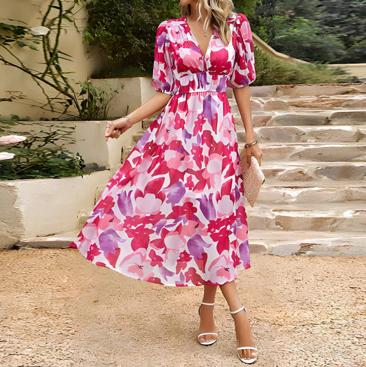 Isolde - V-Neck Midi Dress