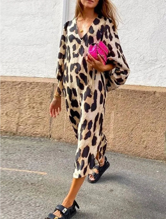 Lisa - Leopard Print Dress