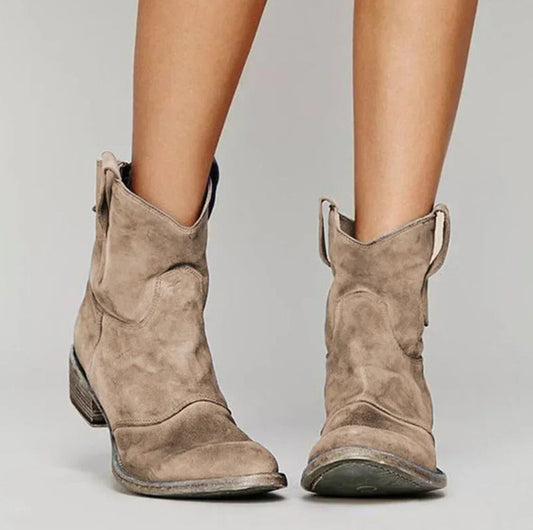 Olesya ™ Rustic Ankle Boots