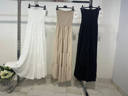 CARLA - STRAPLESS LONG DRESS