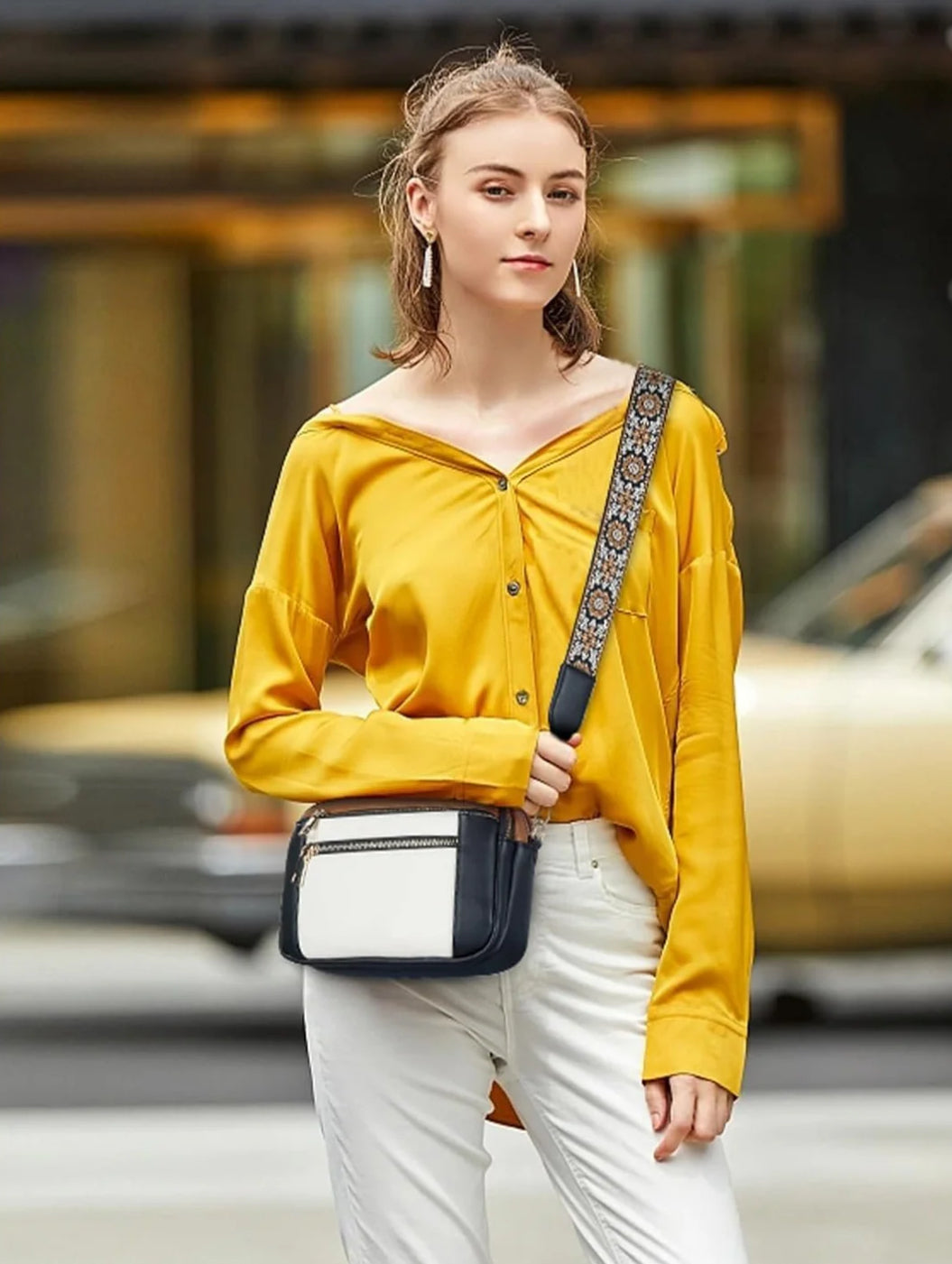 Camille - Bolso de Hombro de Cuero Refinado