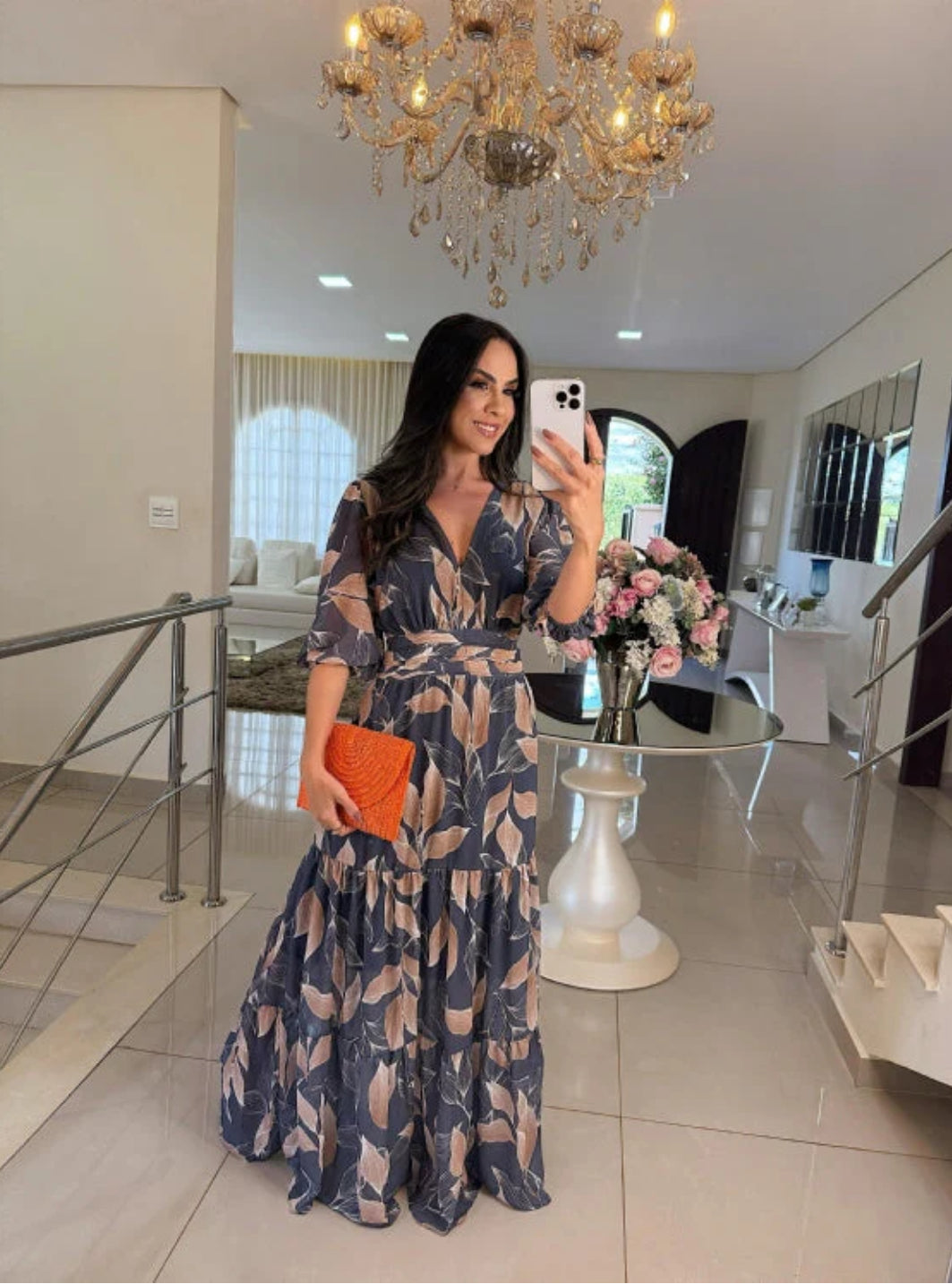 Amaya - Stylish Floral Maxi Dress