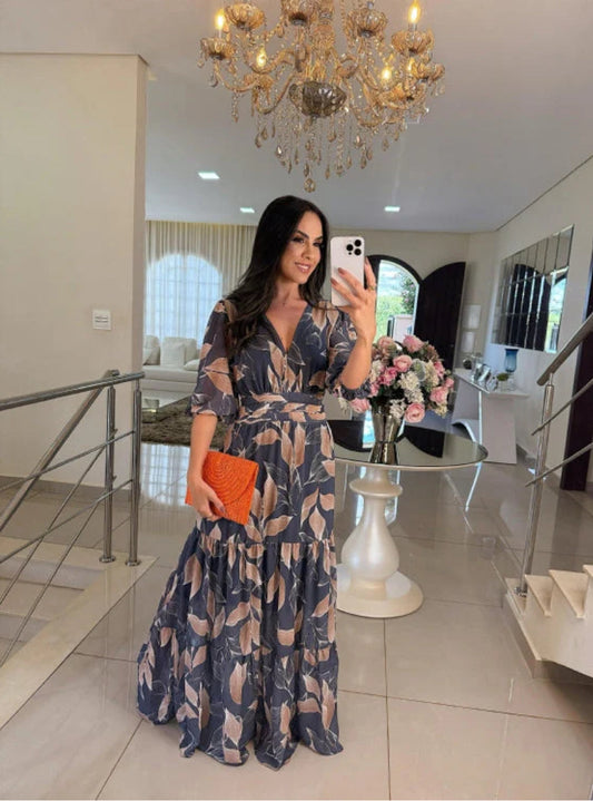 Amaya - Stylish Floral Maxi Dress