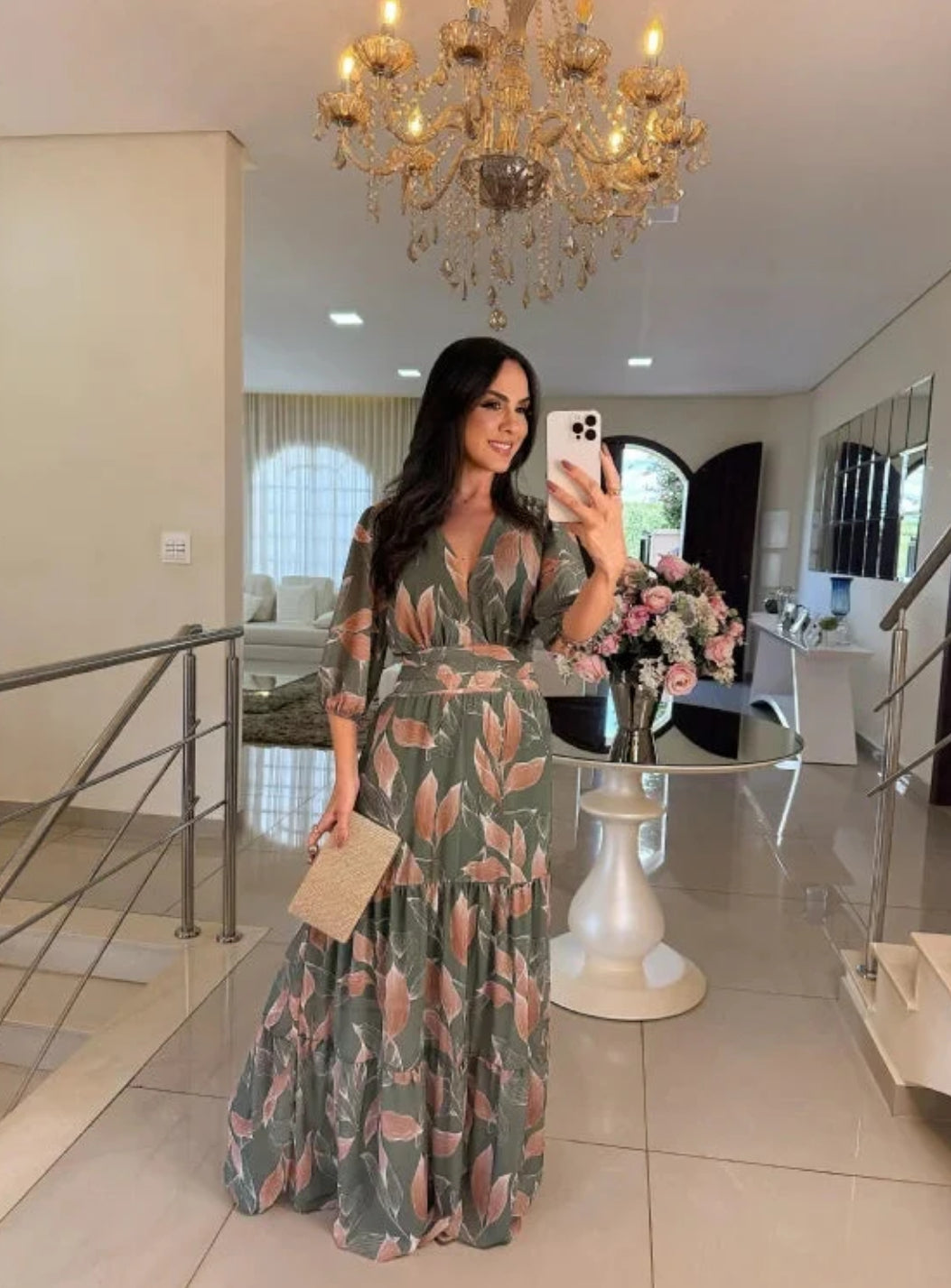 Amaya - Stylish Floral Maxi Dress