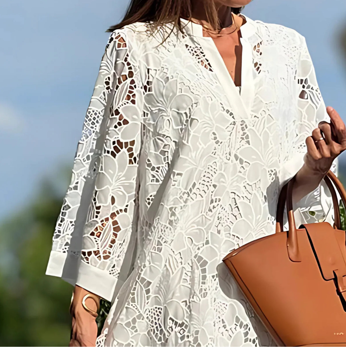 Elowen – Dahlia Embroidered Midi Dress