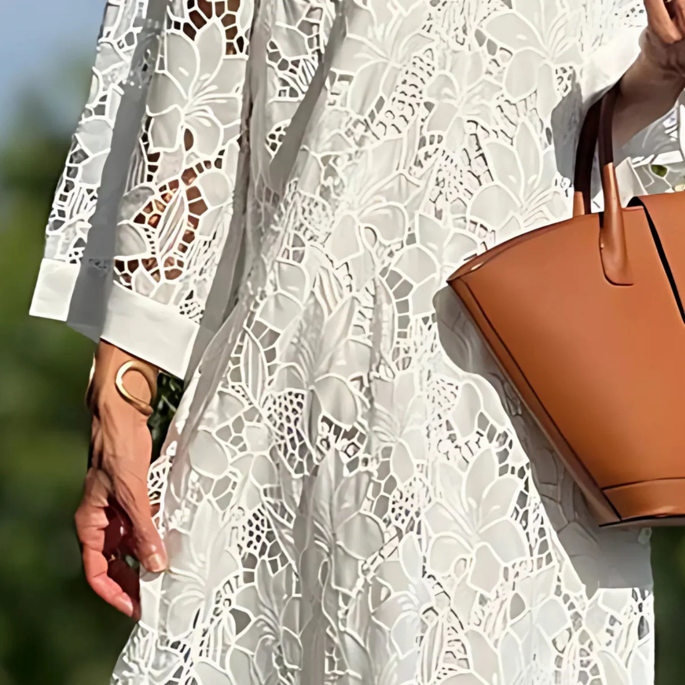 Elowen – Dahlia Embroidered Midi Dress