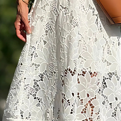 Elowen – Dahlia Embroidered Midi Dress