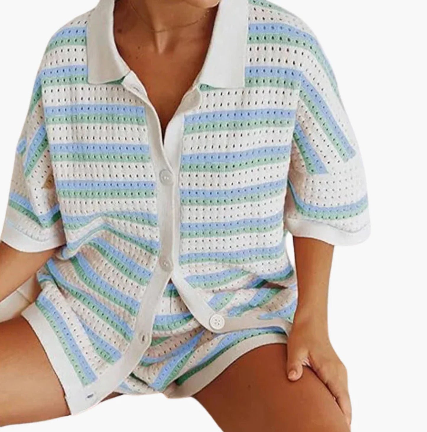 GOLDIE – OPEN-KNIT CO-ORD SET
