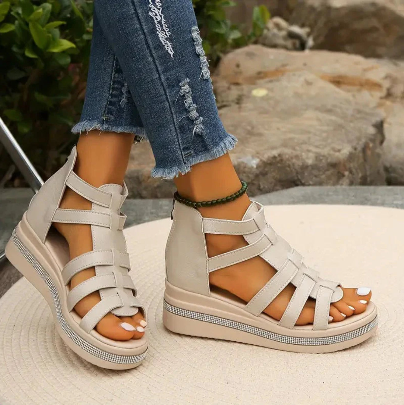 CHLOE - Elegant Wedge Sandals