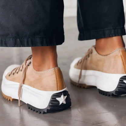 ELISA™ - ZAPATILLAS DE PLATAFORMA DE PIEL CON ESTILO Y COMODIDAD