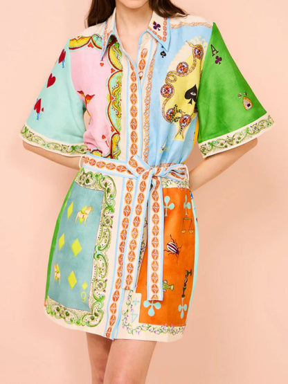 Hertha™ | Printed Shirt Dress