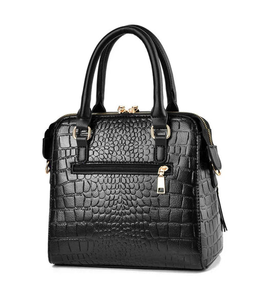 BELEN - BOLSO DE PIEL DE LUJO CON ESTAMPADO DE COCODRILO