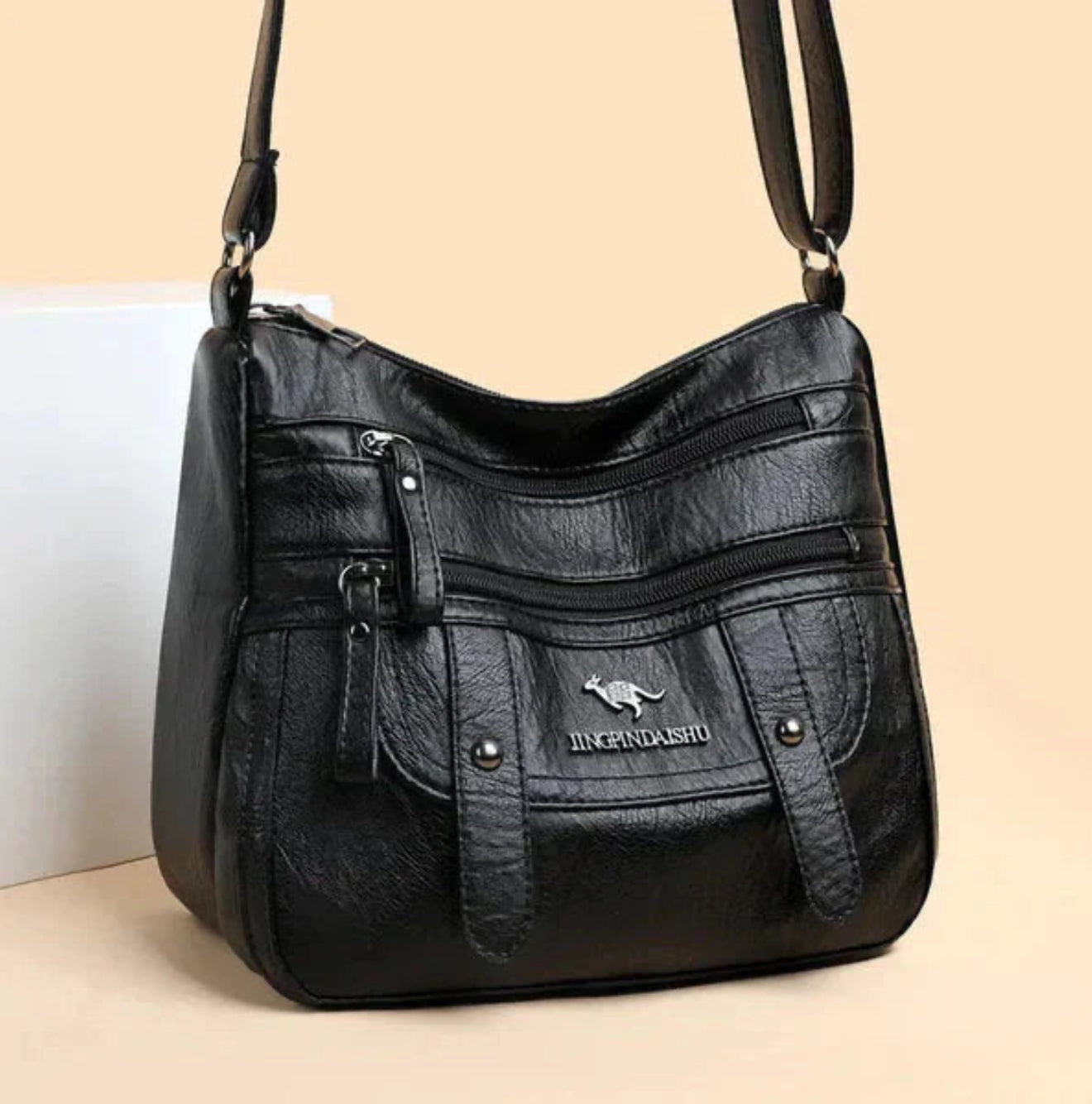 Wren - Bolso Retro con Múltiples Bolsillos de Piel Sintética Elegante