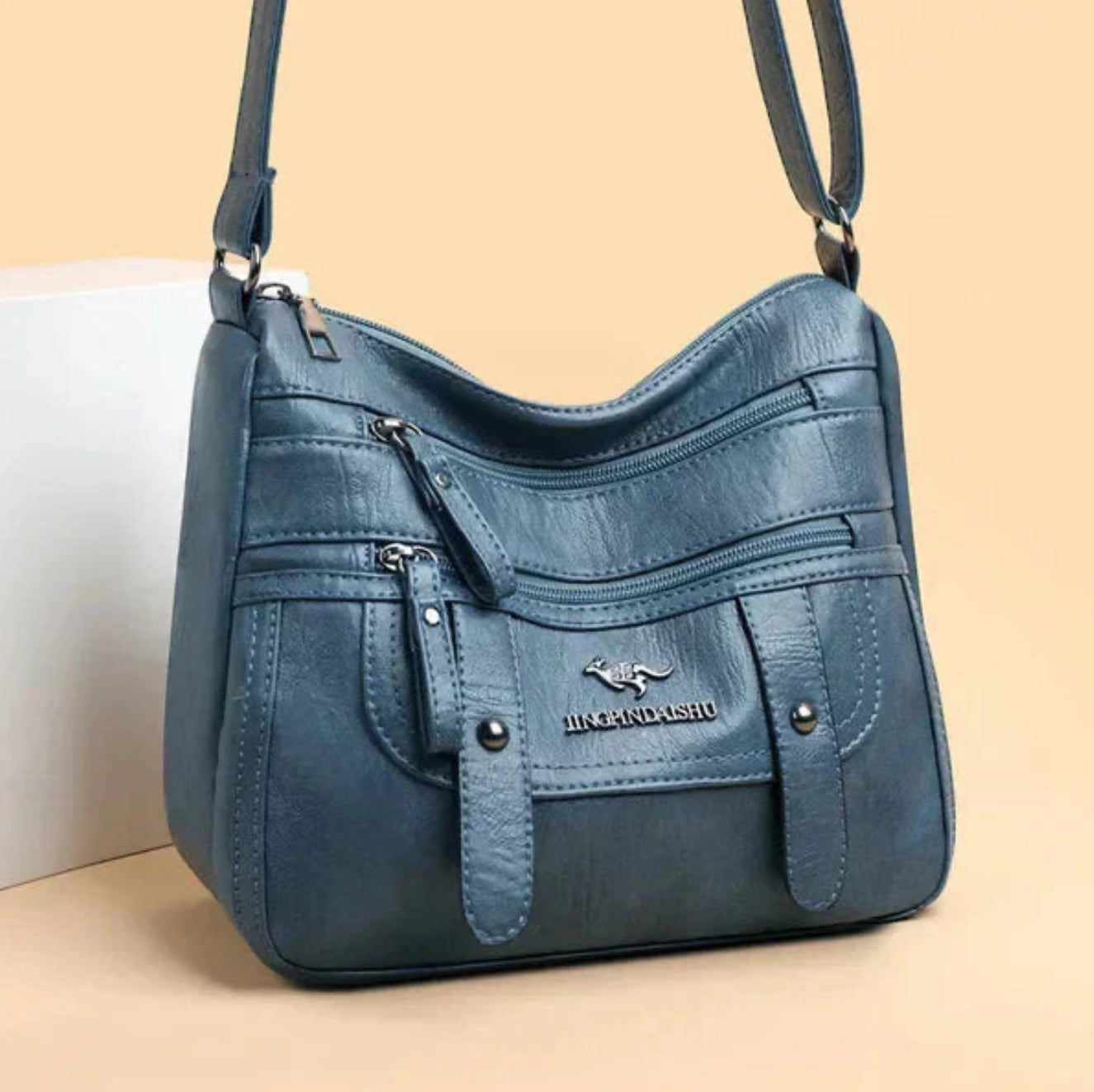 Wren - Bolso Retro con Múltiples Bolsillos de Piel Sintética Elegante