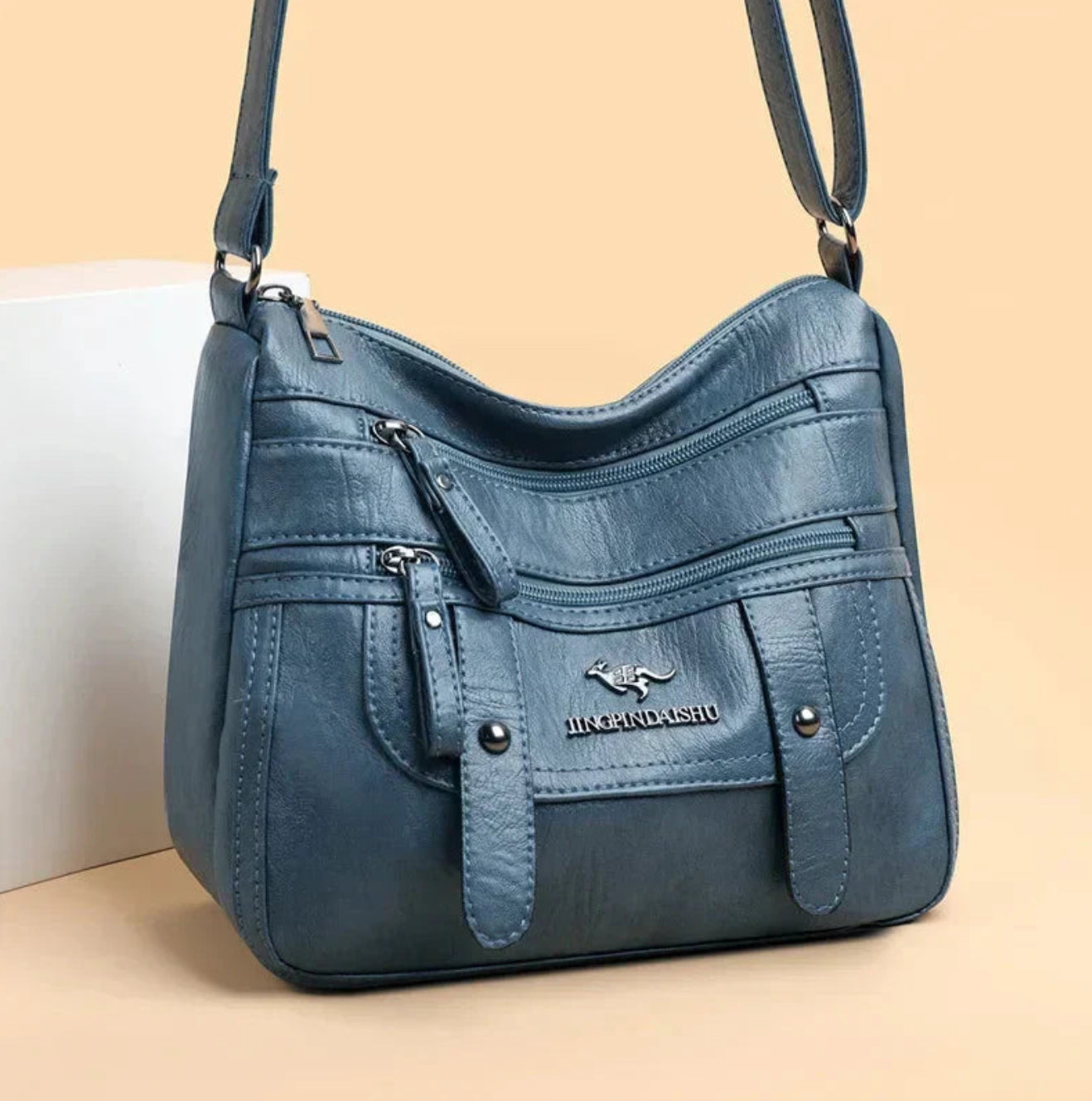 Wren - Bolso Retro con Múltiples Bolsillos de Piel Sintética Elegante
