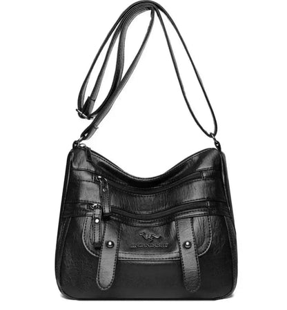 Wren - Bolso Retro con Múltiples Bolsillos de Piel Sintética Elegante