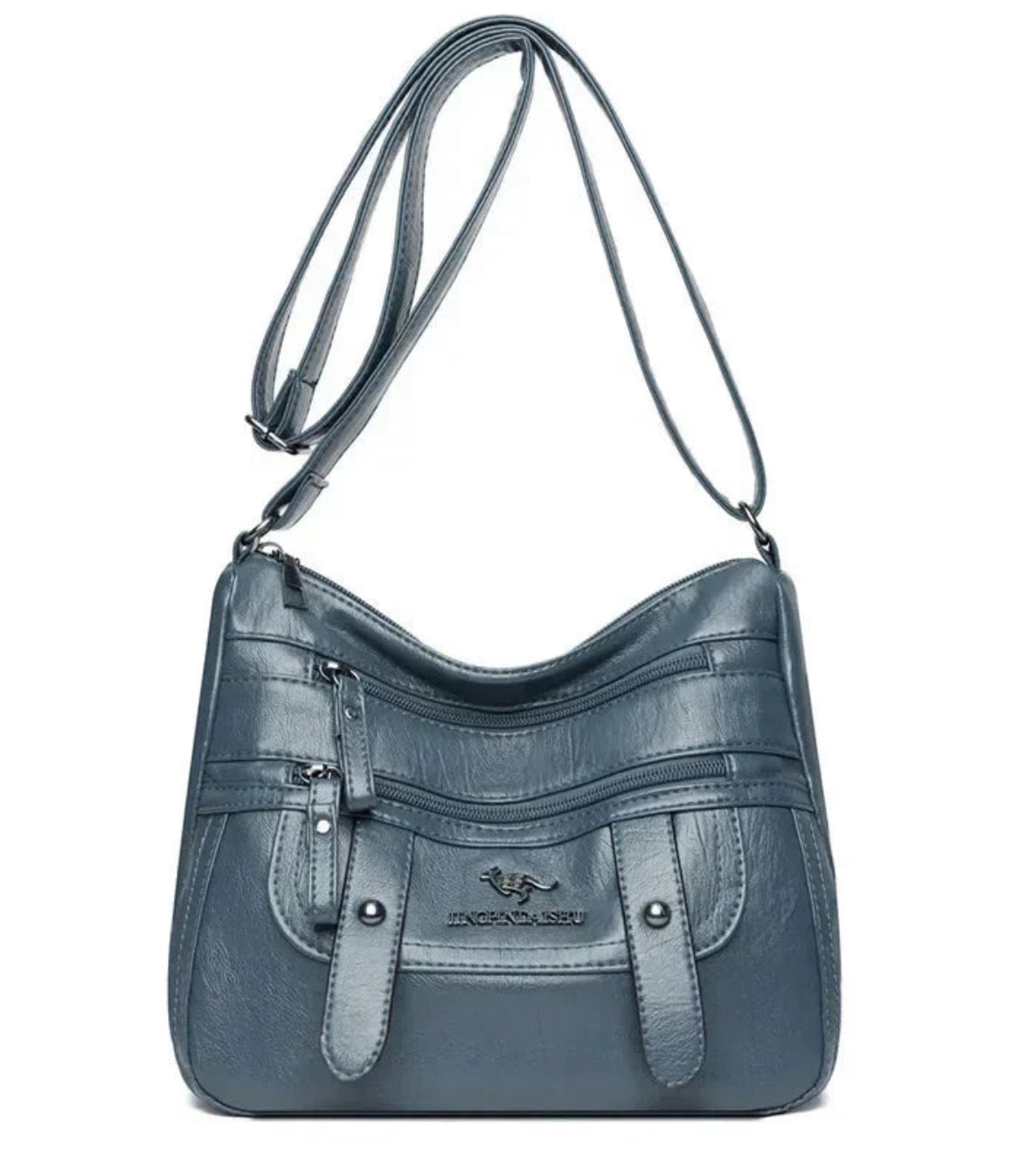 Wren - Bolso Retro con Múltiples Bolsillos de Piel Sintética Elegante
