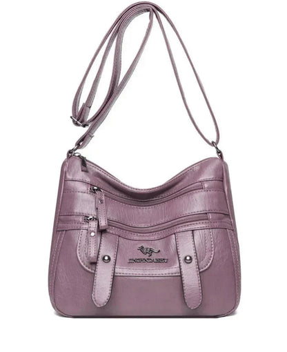 Wren - Bolso Retro con Múltiples Bolsillos de Piel Sintética Elegante