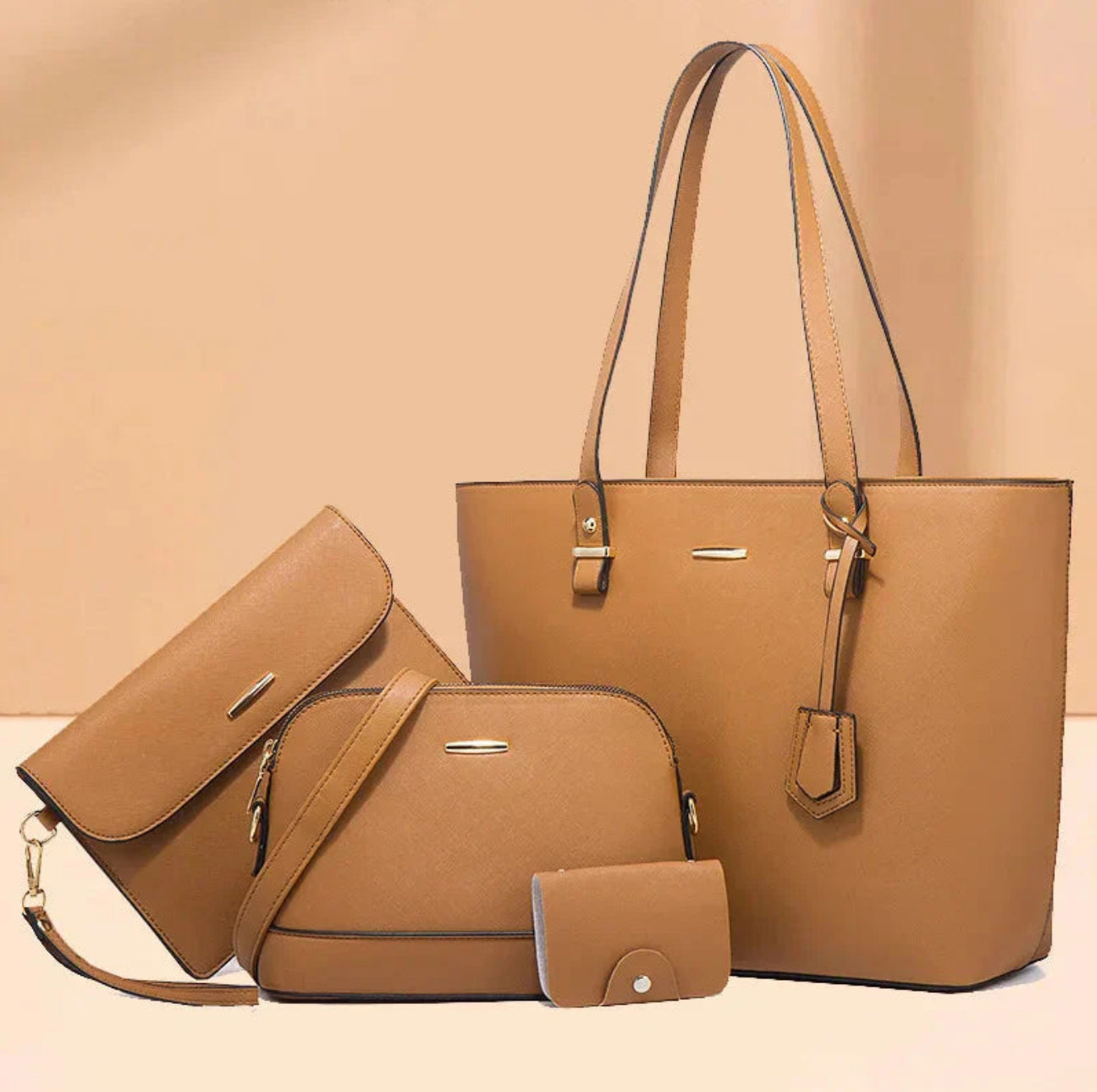 Ashby - Versátil Juego de 3 Bolsos de Piel
