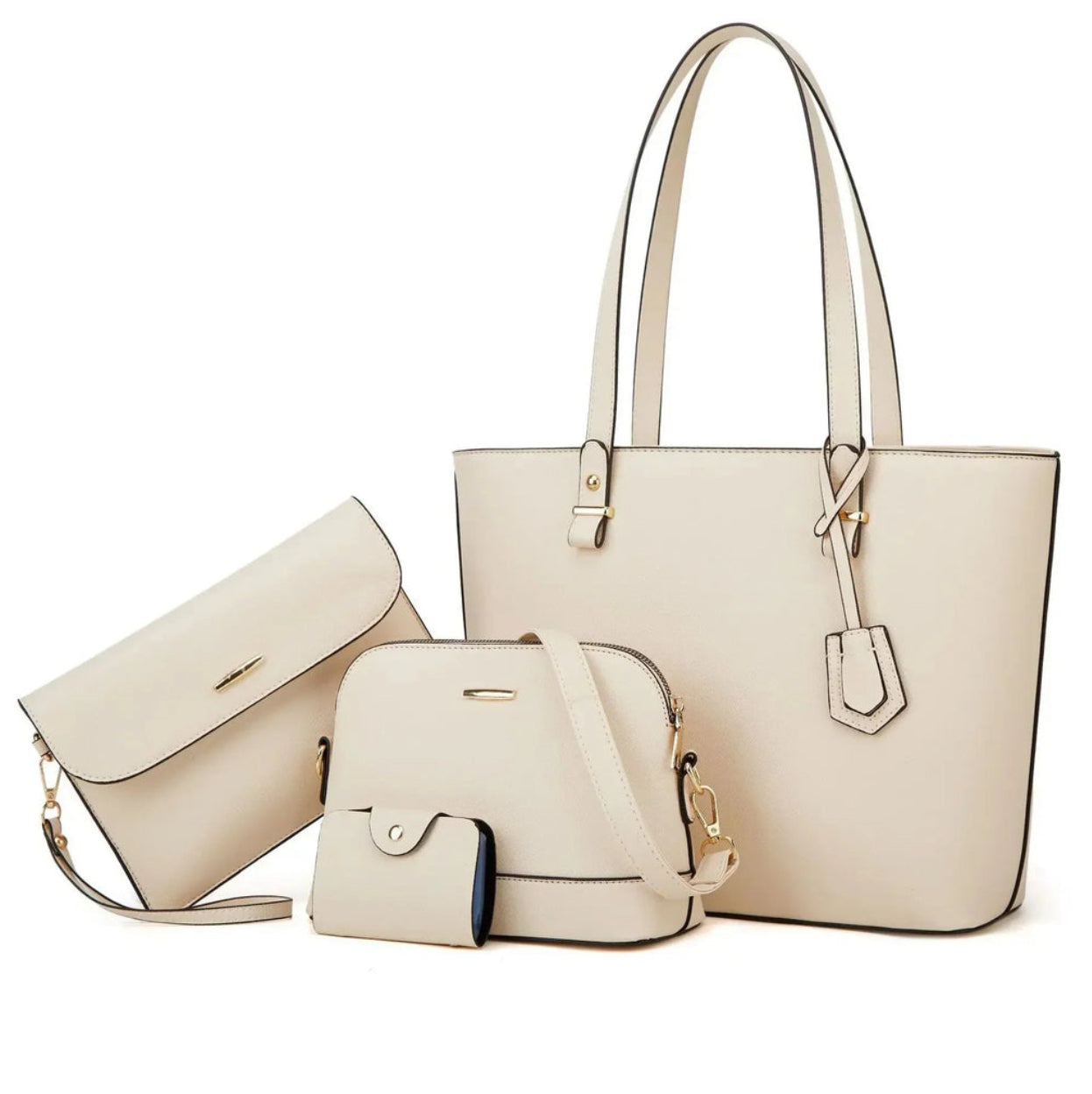 Ashby - Versátil Juego de 3 Bolsos de Piel