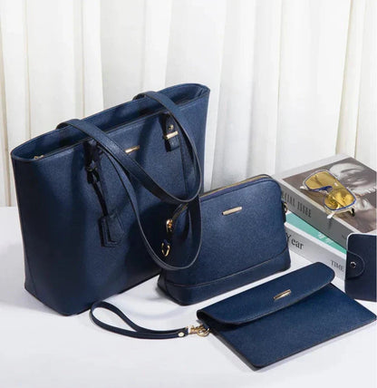 Ashby - Versátil Juego de 3 Bolsos de Piel