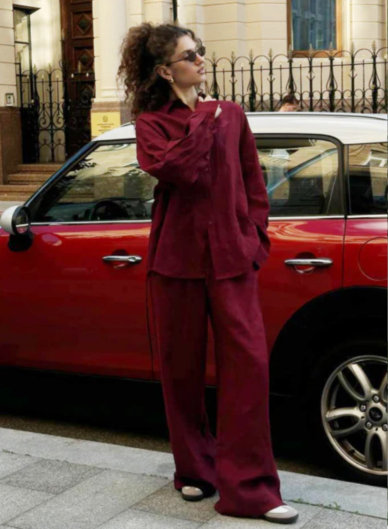 LUNA- 2-PIECE SET – SHIRT & PANTS