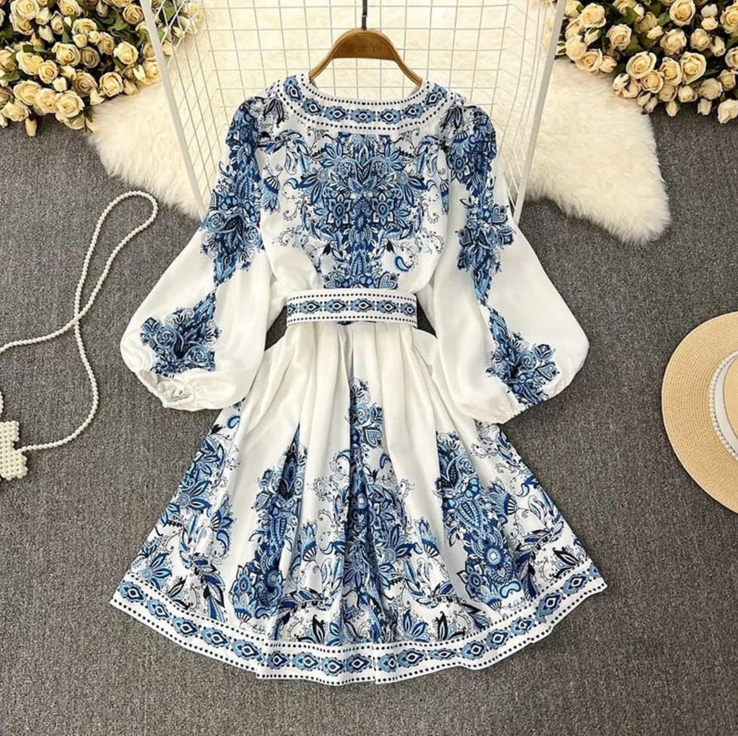 JASELINA – FITTED EMBROIDERED MINI DRESS