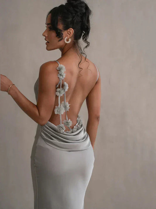 Pauline – Elegante Vestido Largo Sin Espalda